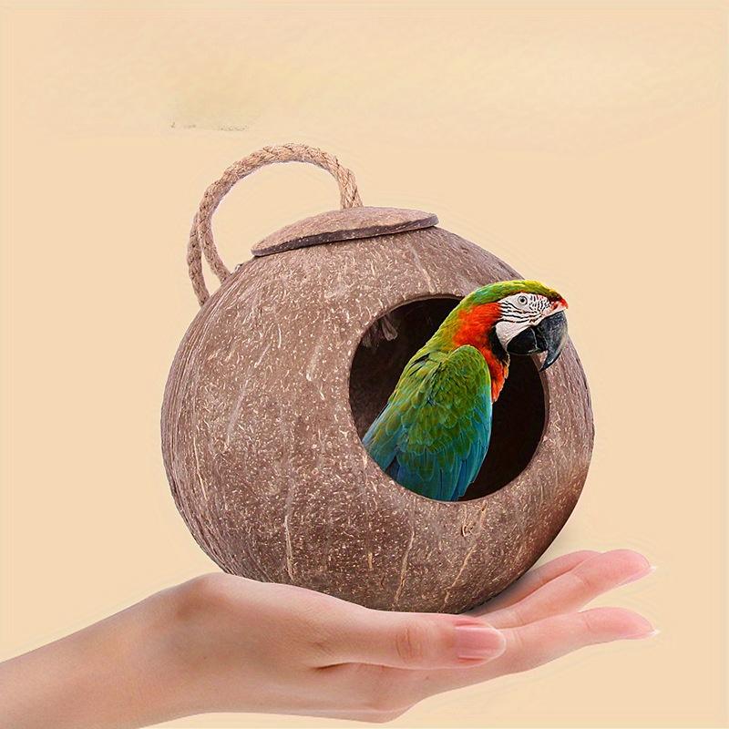 Insect Hotel Wood - Parrot Natural Coconut Shell Bird Nest