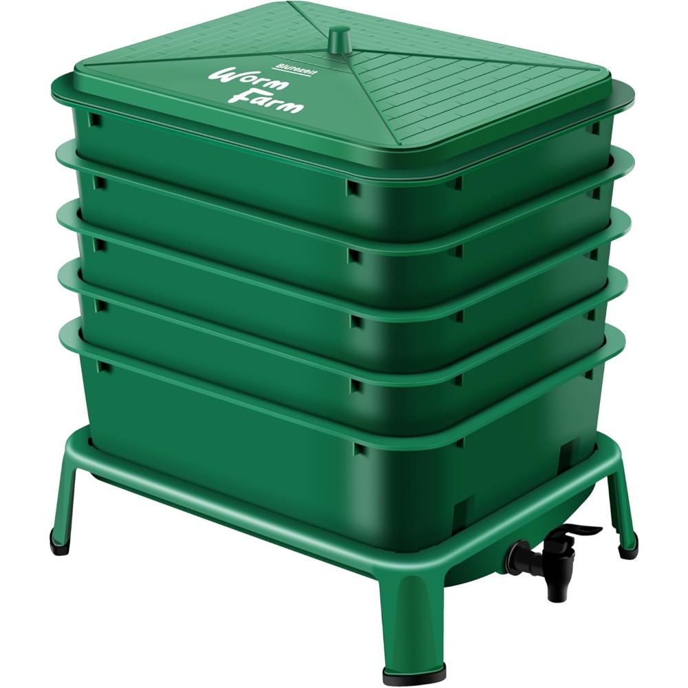 5-Tray Worm Compost Bin, 53QT  - Composting Kit Indoor のレビューと価格