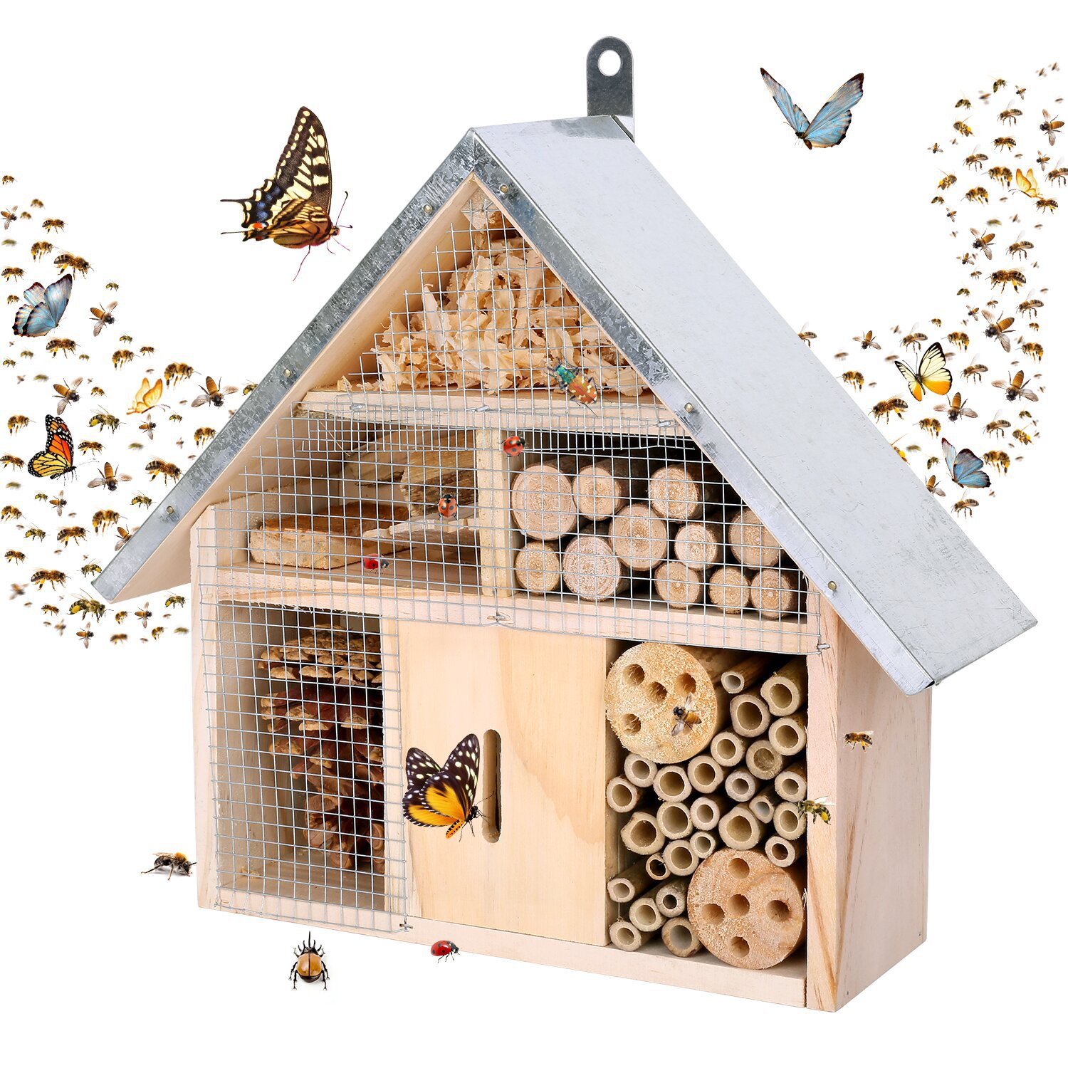 Garden Wooden Insect House Bee - Insect Hotel Wood のレビューと価格