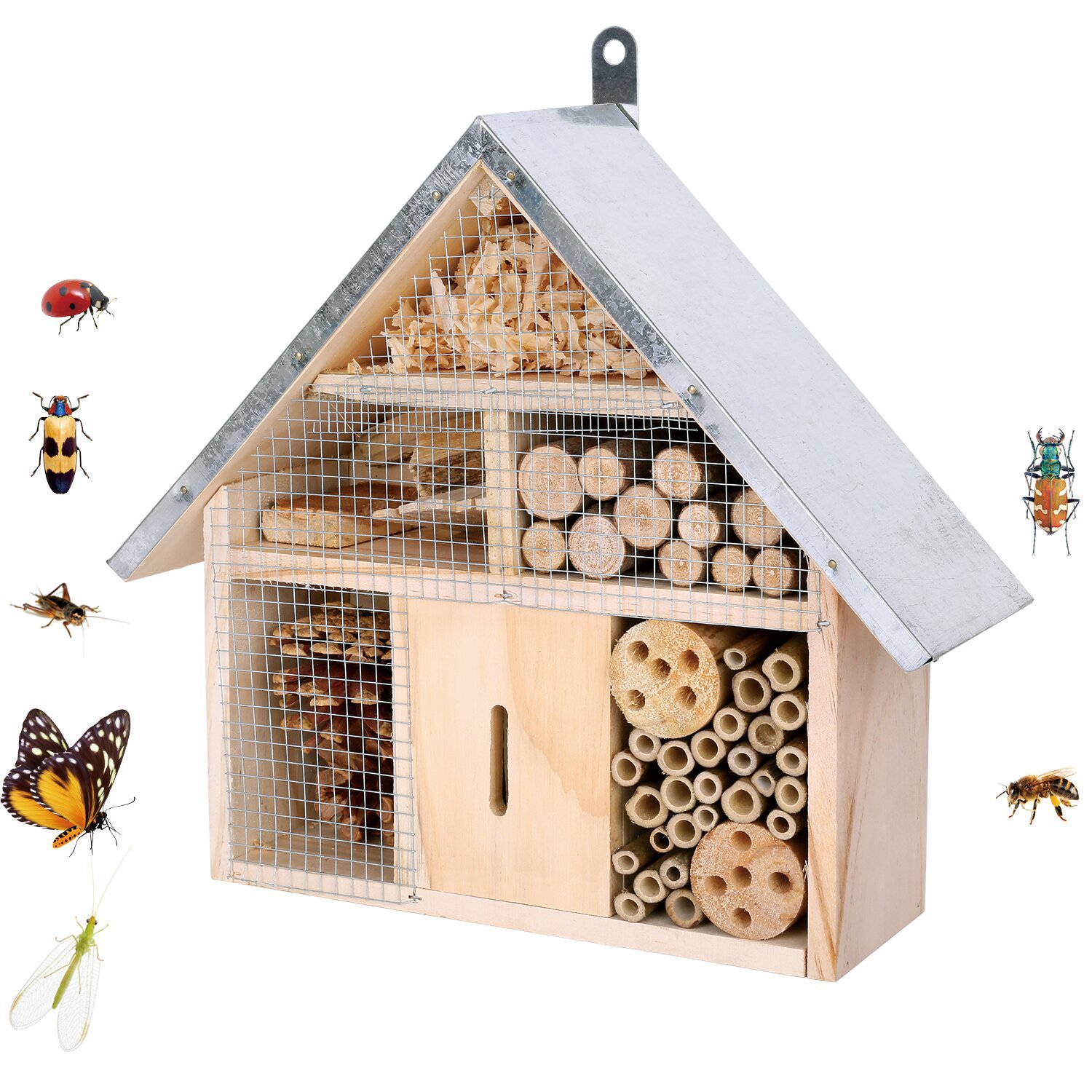 Garden Wooden Insect House Bee - Insect Hotel Wood のレビューと価格