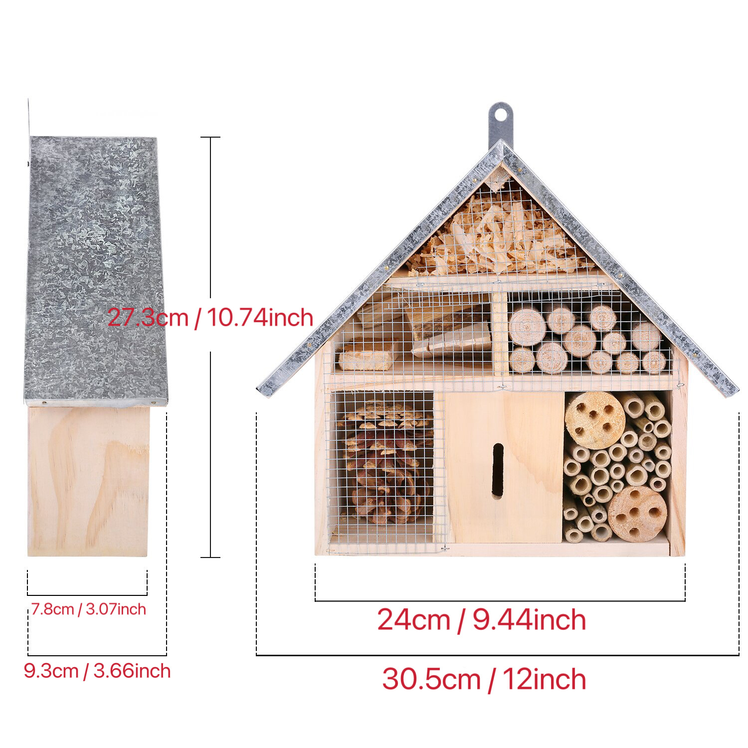 Garden Wooden Insect House Bee - Insect Hotel Wood のレビューと価格