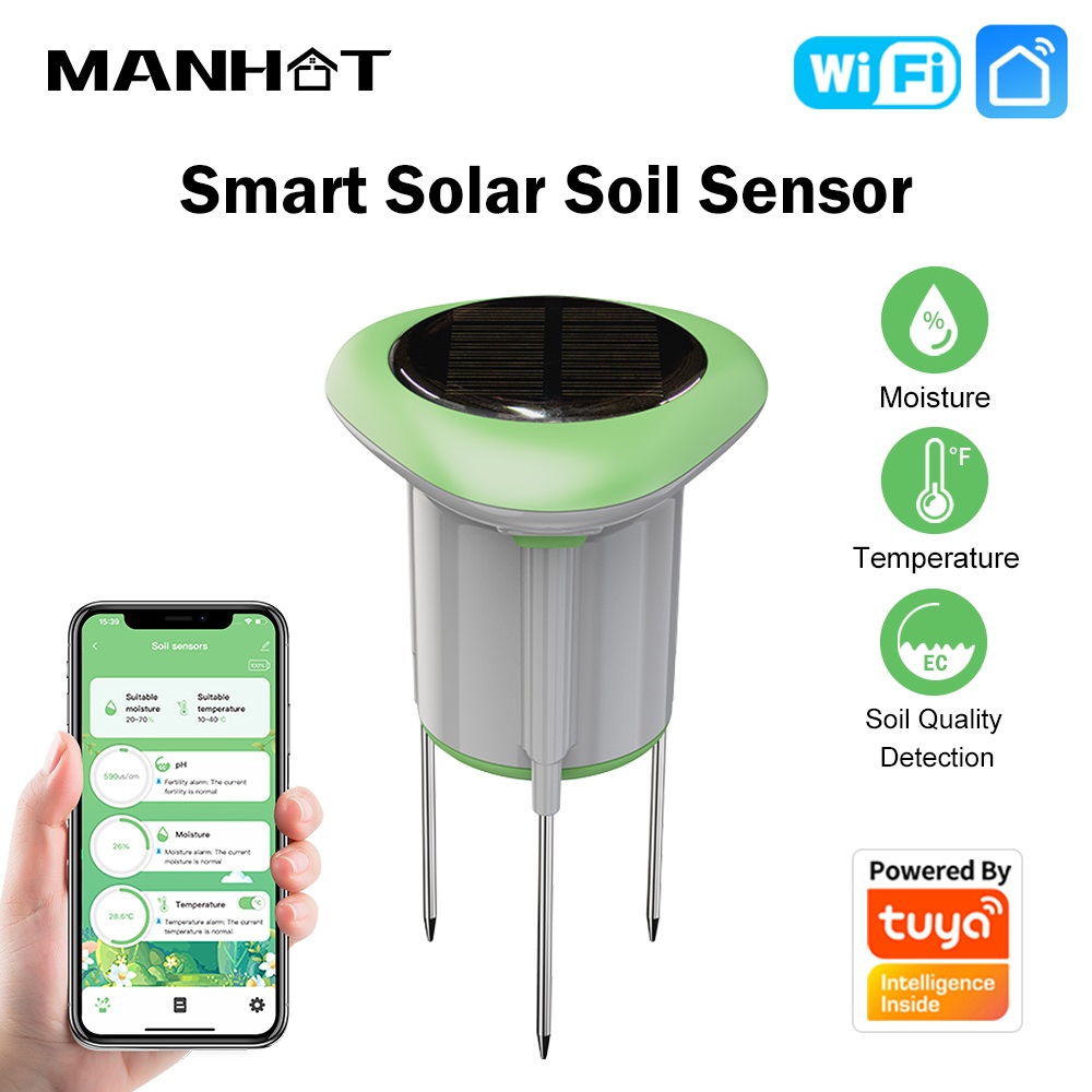 MANHOT WiFi Smart Solar Soil S - Smart Soil Sensor のレビューと価格