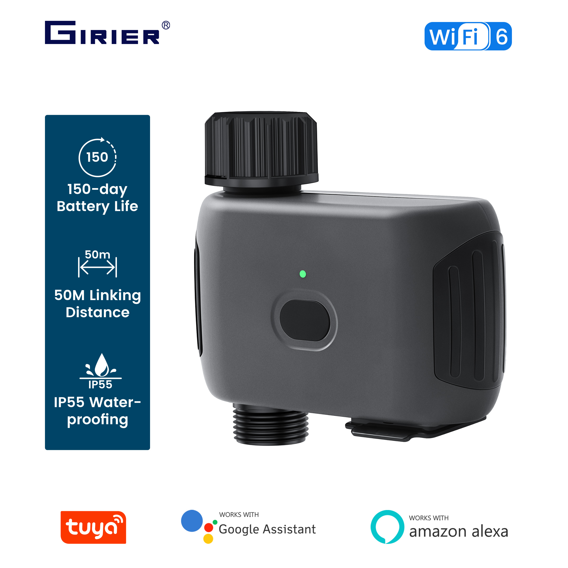 GIRIER Tuya Smart Water Timer  - Smart Garden Hose のレビューと価格