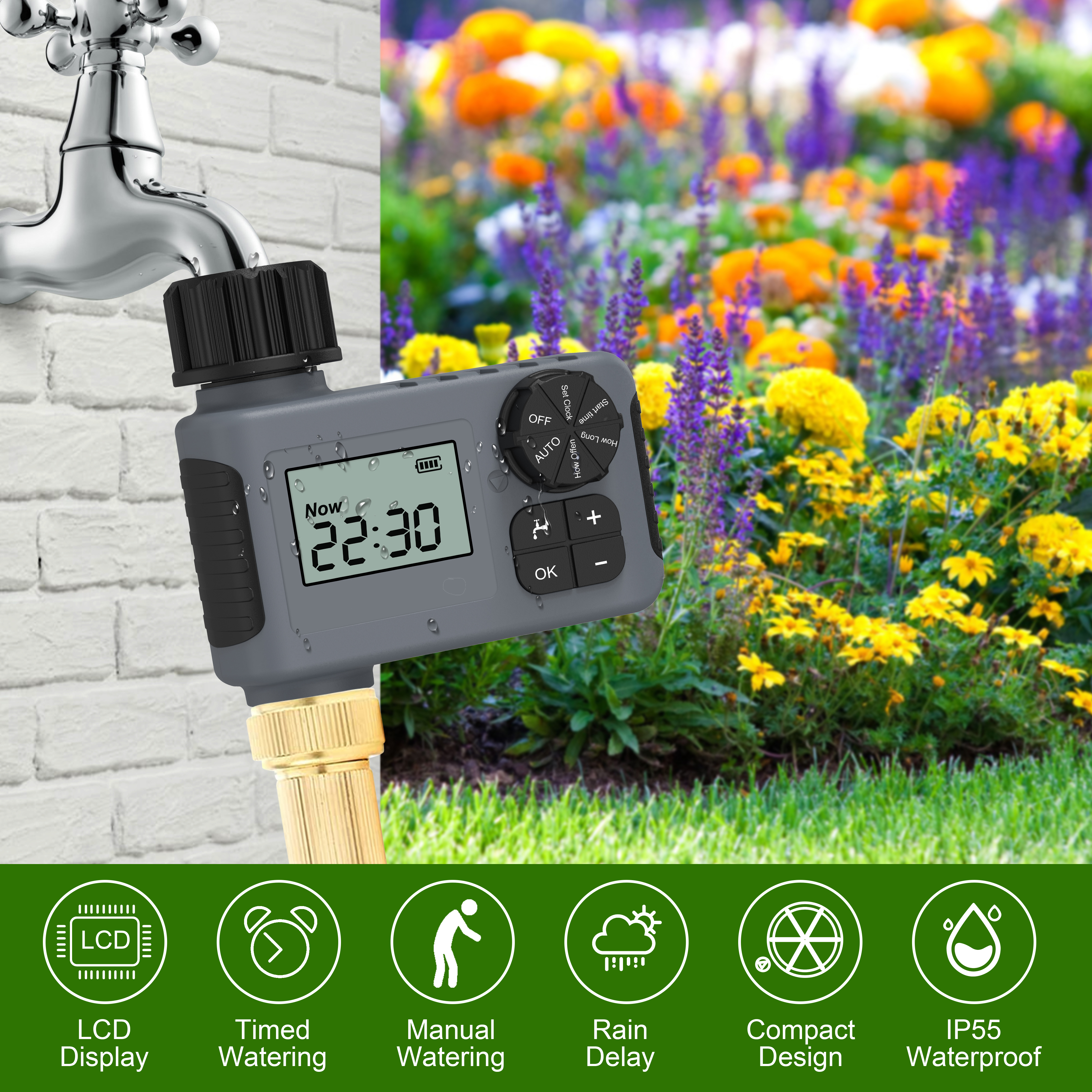 Automatic watering timer intel - Smart Garden Hose のレビューと価格