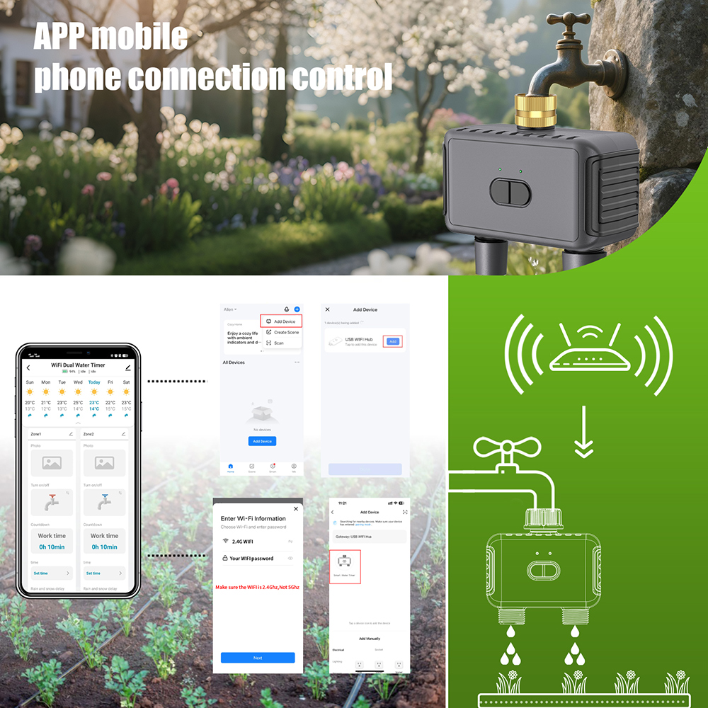 Wifi Automatic Water Timer Dua - Smart Garden Hose のレビューと価格