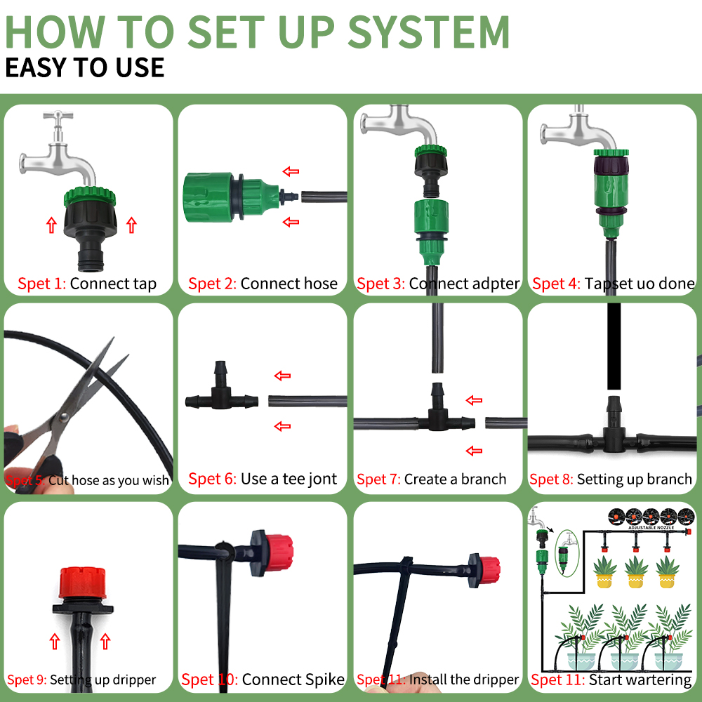 Micro Drip Irrigation System P - Smart Garden Hose のレビューと価格