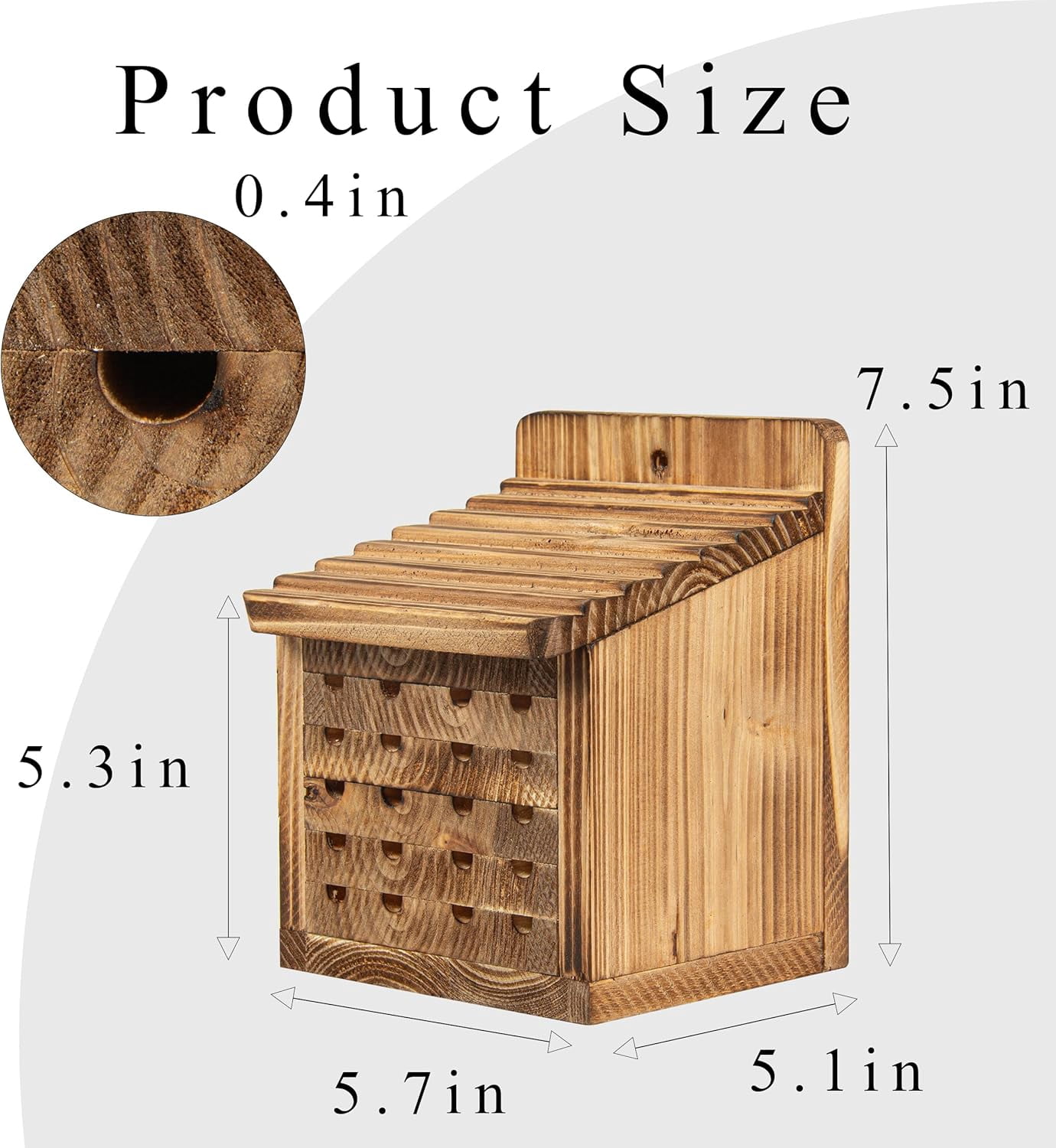 Wooden Carpenter Bee House Ins - Insect Hotel Wood のレビューと価格