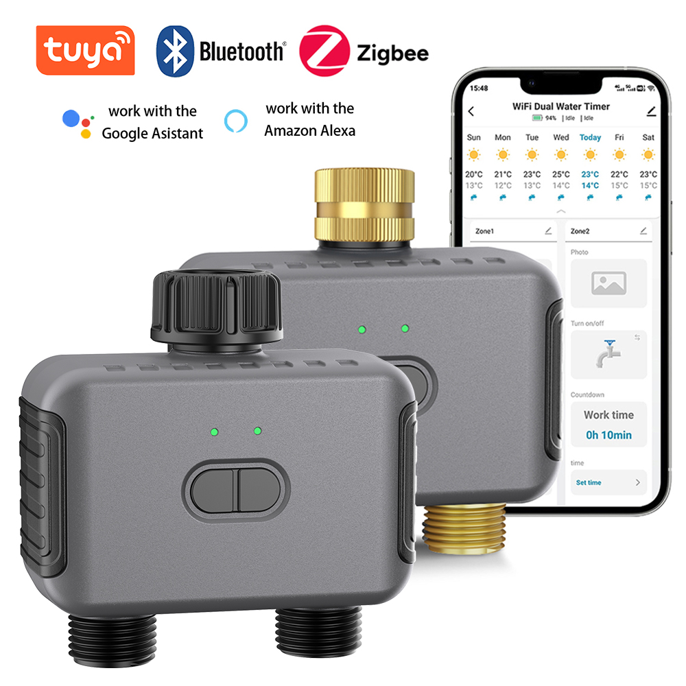 Tuya Smart Dual Water Timer Bl - Smart Garden Water のレビューと価格