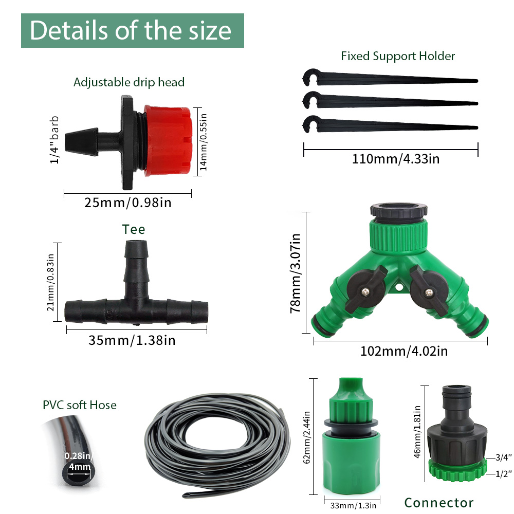 Greenhouse 15M-30M DIY Drip Ir - Smart Garden Hose のレビューと価格