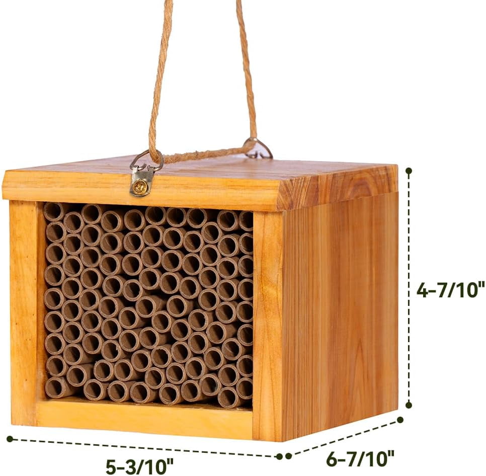 Wax Coated Handmade Wooden Bee - Insect Hotel Wood のレビューと価格