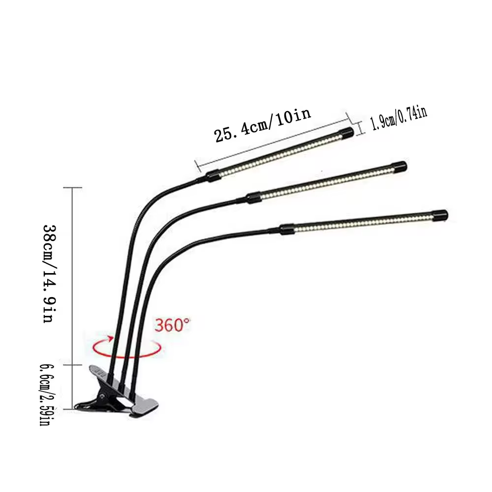 LED USB Clip Grow Light 3000K  - Plant Grow Light Full Spectrum のレビューと価格