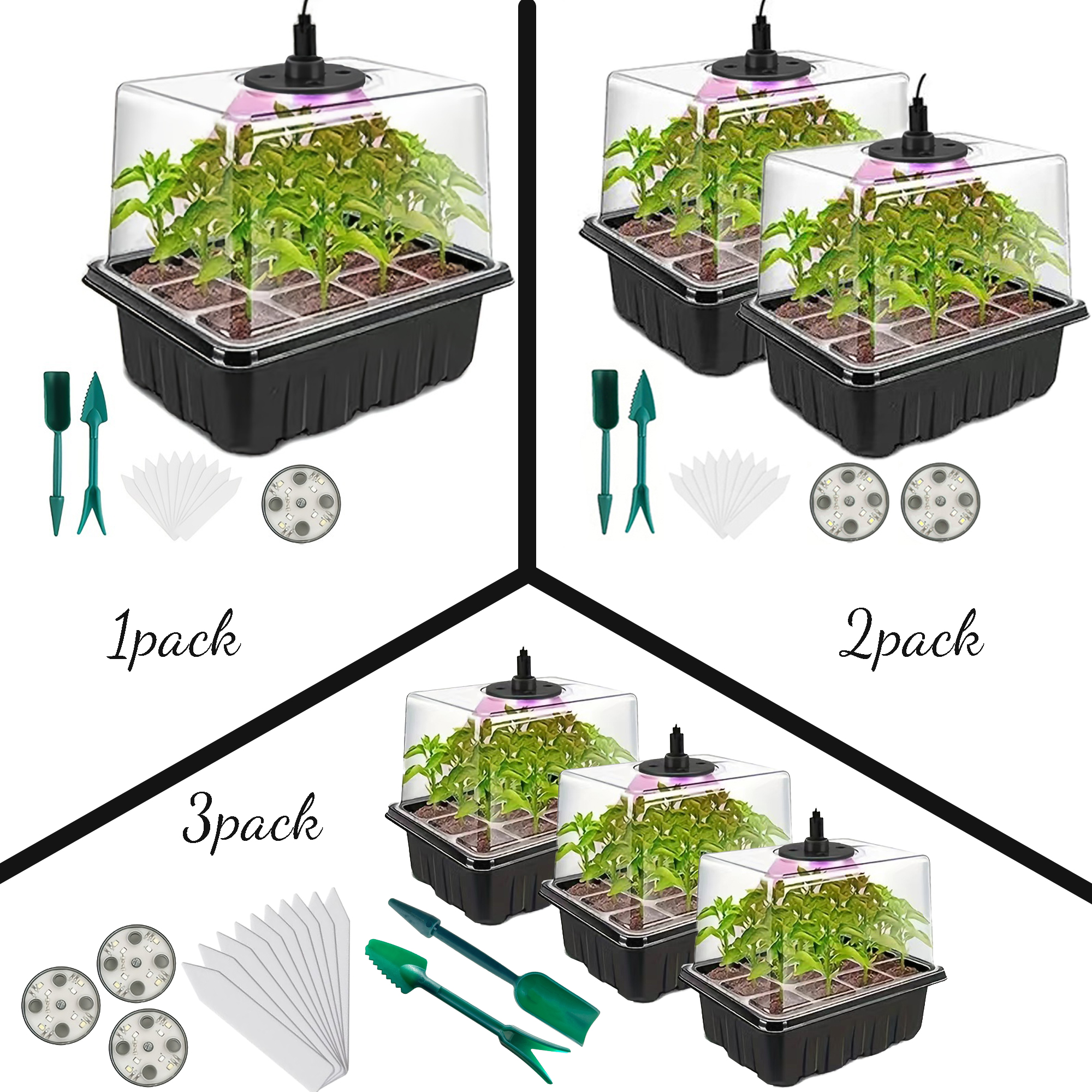 Seedling Starter Kit 1/2/3 Set - Plant Grow Light Full Spectrum のレビューと価格