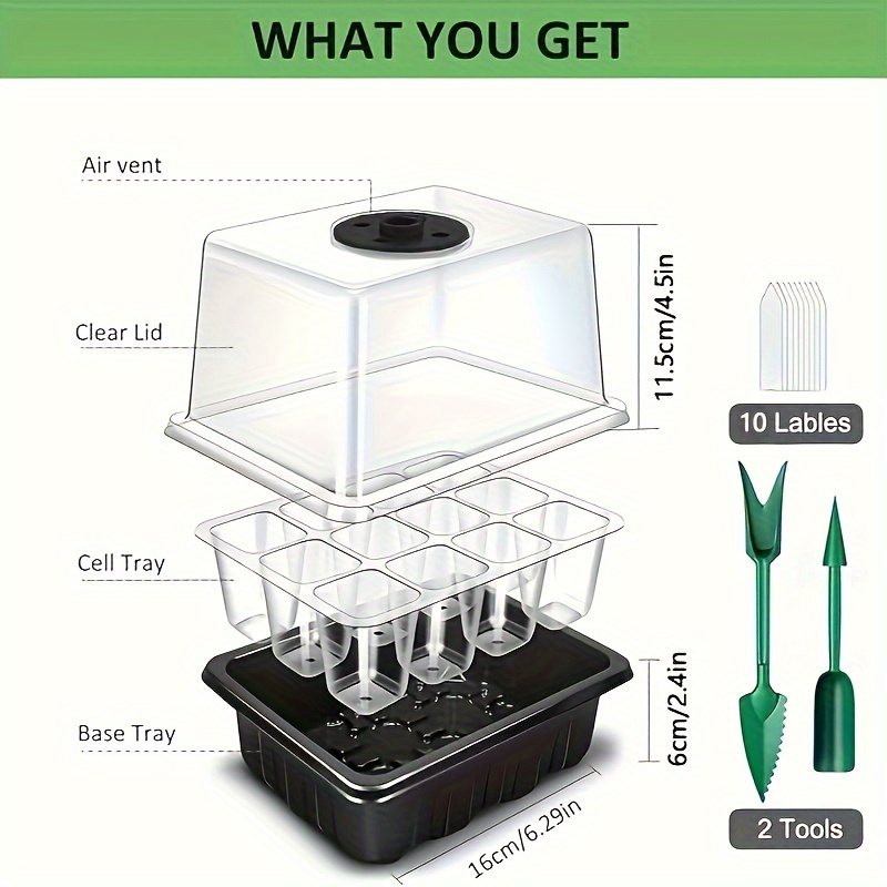 Seedling Starter Kit 1/2/3 Set - Plant Grow Light Full Spectrum のレビューと価格
