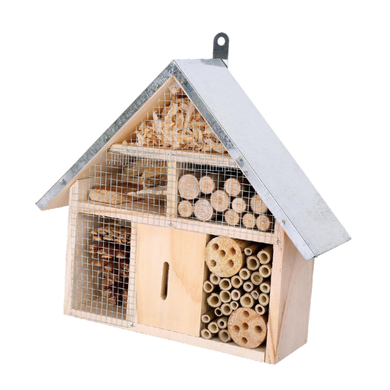 Garden Bee House Wooden Hangin - Insect Hotel Wood のレビューと価格