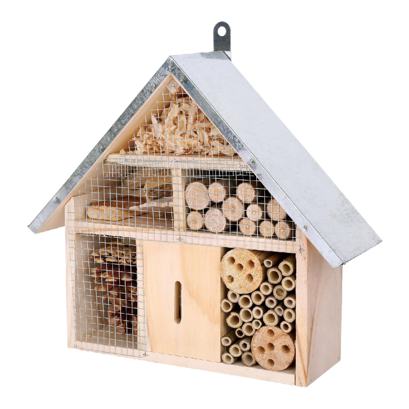 Garden Bee House Wooden Hangin - Insect Hotel Wood のレビューと価格