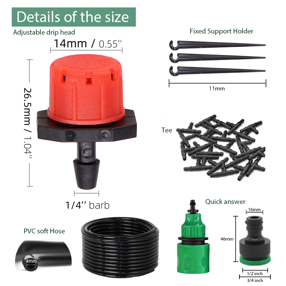 50-5M 1/4'' Hose Adjustable Dr - Smart Garden Hose のレビューと価格