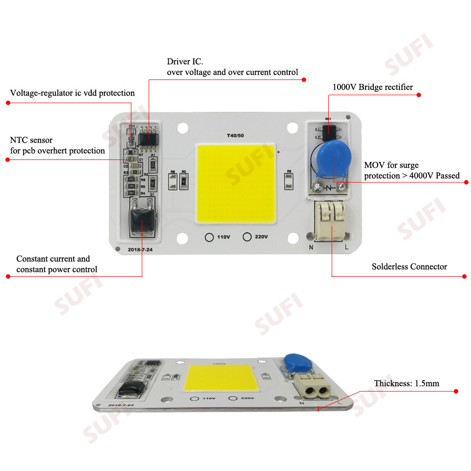 Smart IC 20W 30W 50W Warm Natu - Plant Grow Light Full Spectrum のレビューと価格