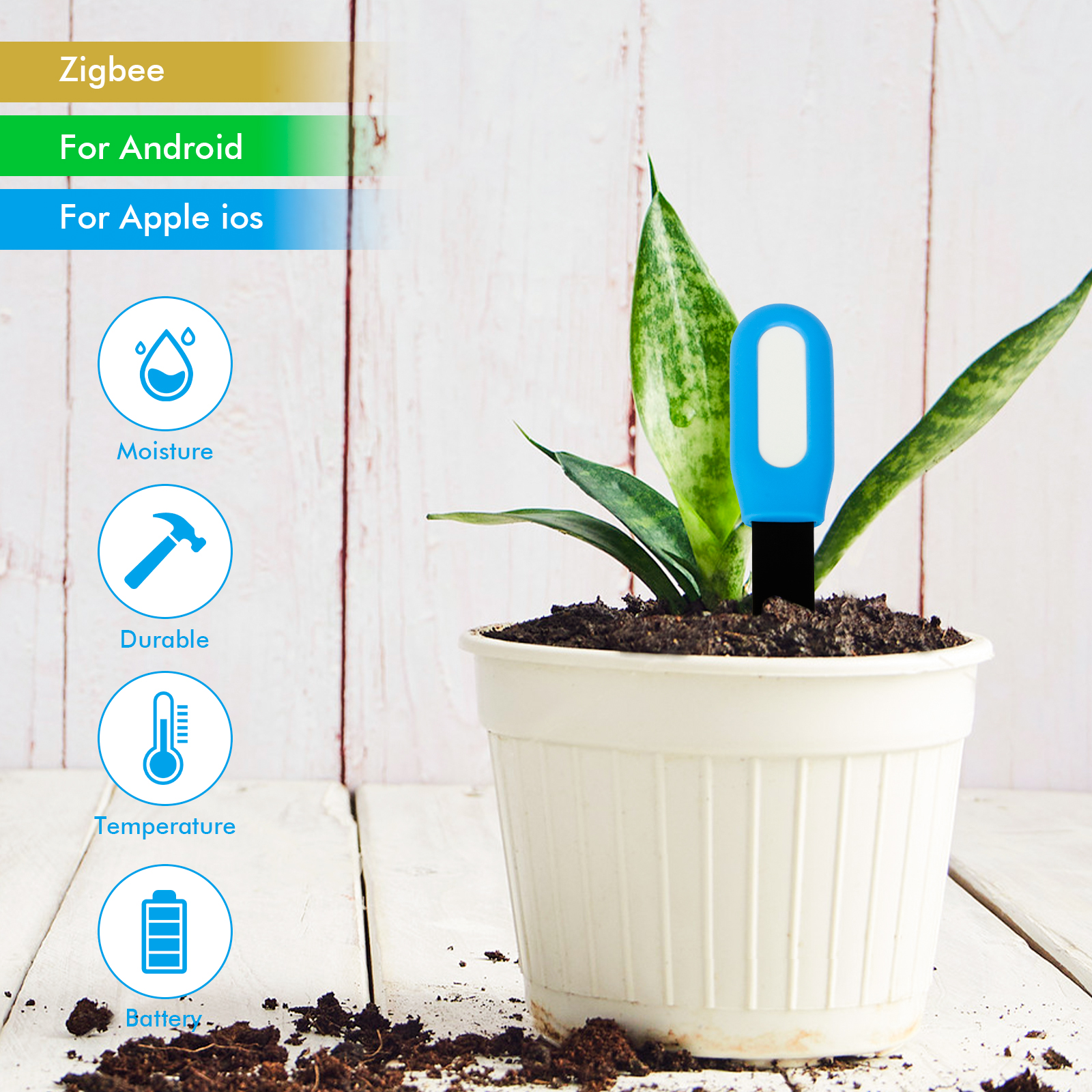 Zigbee Plant Acidity Humidity  - Smart Soil Sensor のレビューと価格
