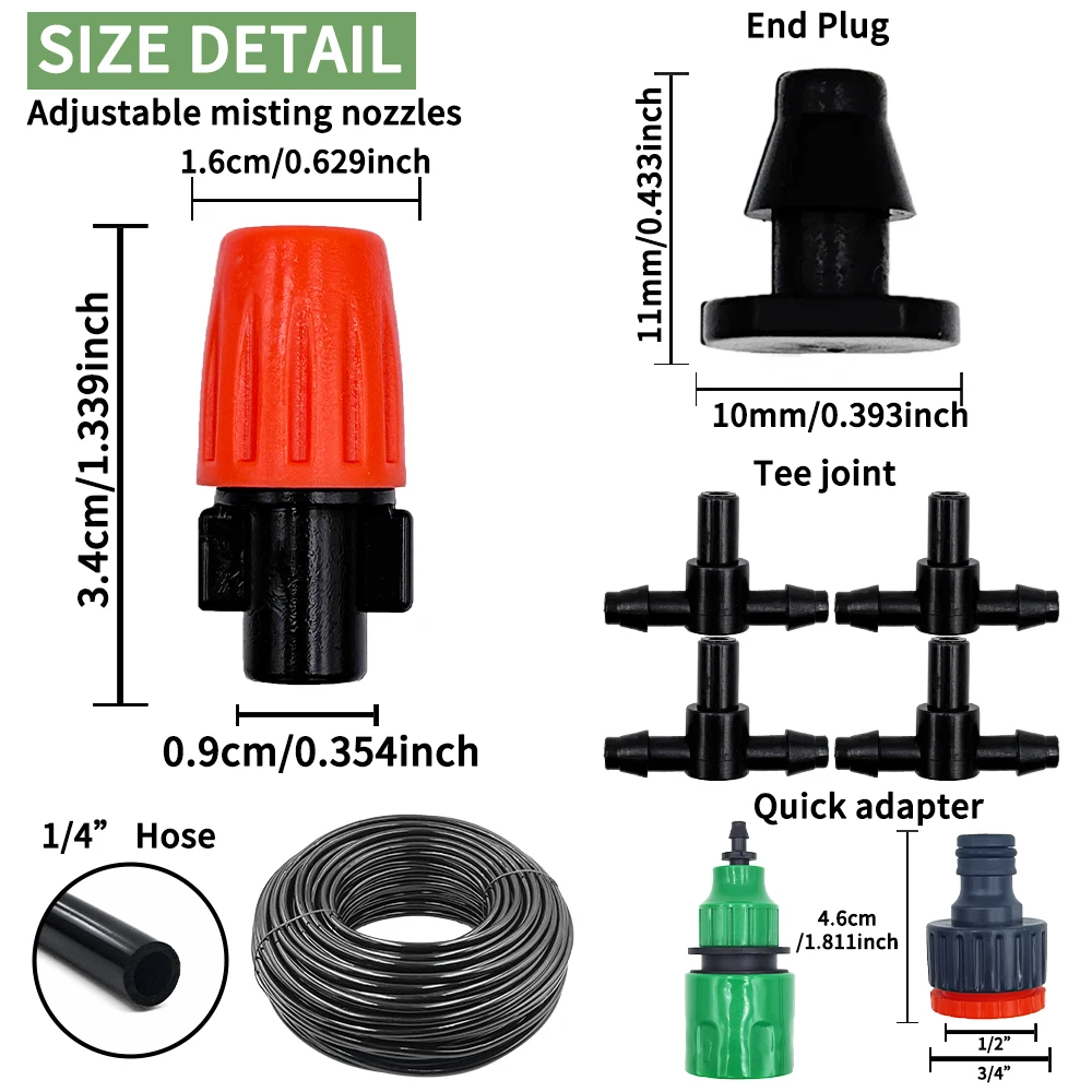 Fog Nozzles Irrigation Kit 5M- - Smart Garden Hose のレビューと価格