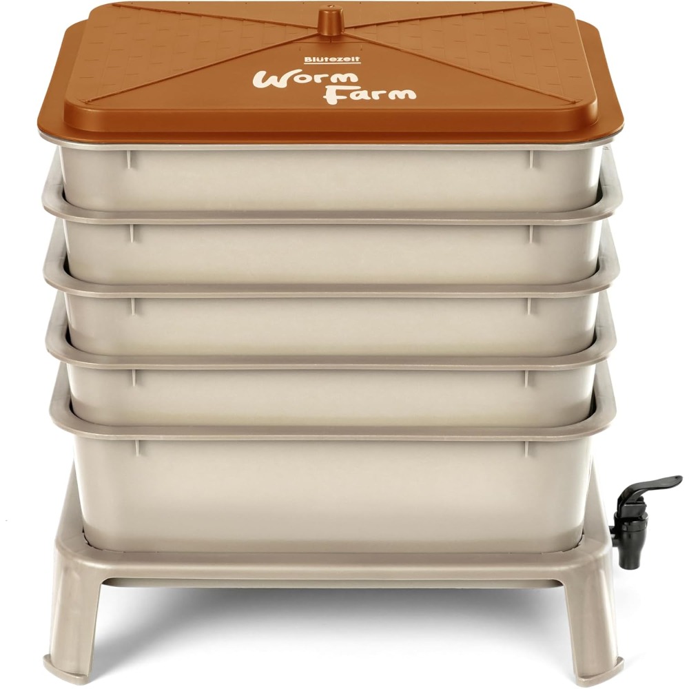 5-Tray Worm Compost Bin, 53QT  - Composting Kit Indoor のレビューと価格