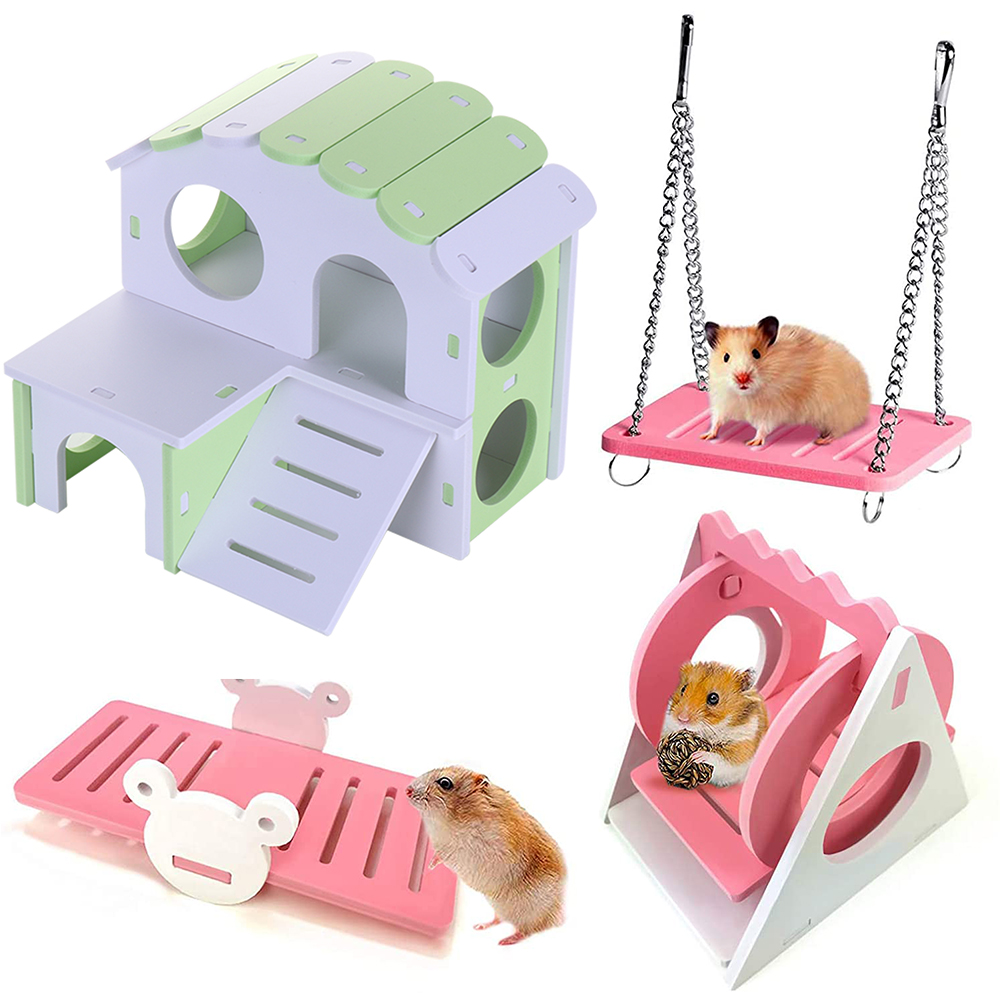 Hamster Play Toys Set Wooden H - Insect Hotel Wood のレビューと価格