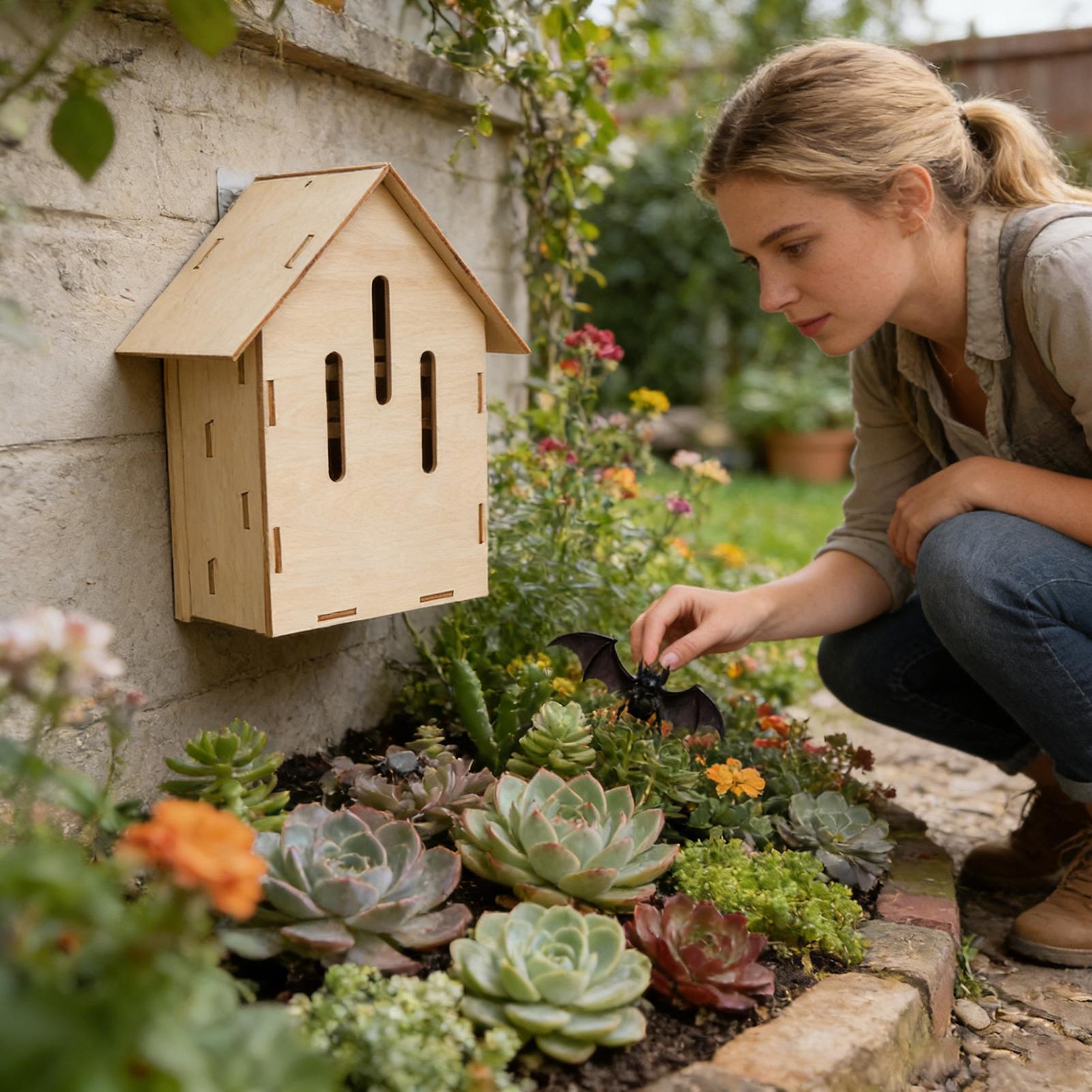 Wooden Outdoor Bat House Garde - Insect Hotel Wood のレビューと価格