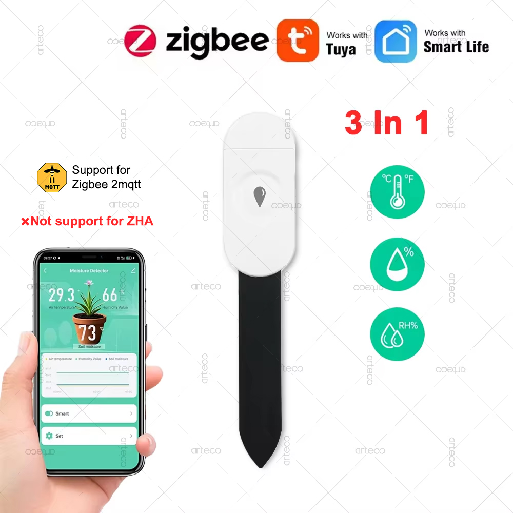 Tuya Zigbee Temperature Humidi - Smart Soil Sensor のレビューと価格