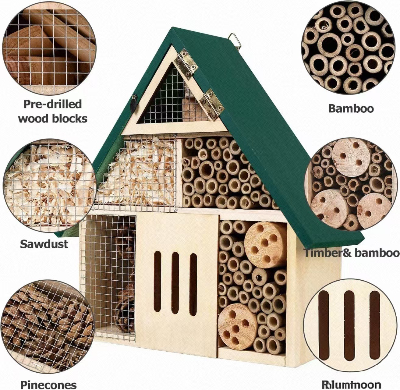 Outdoor Wooden Insect House Be - Insect Hotel Wood のレビューと価格