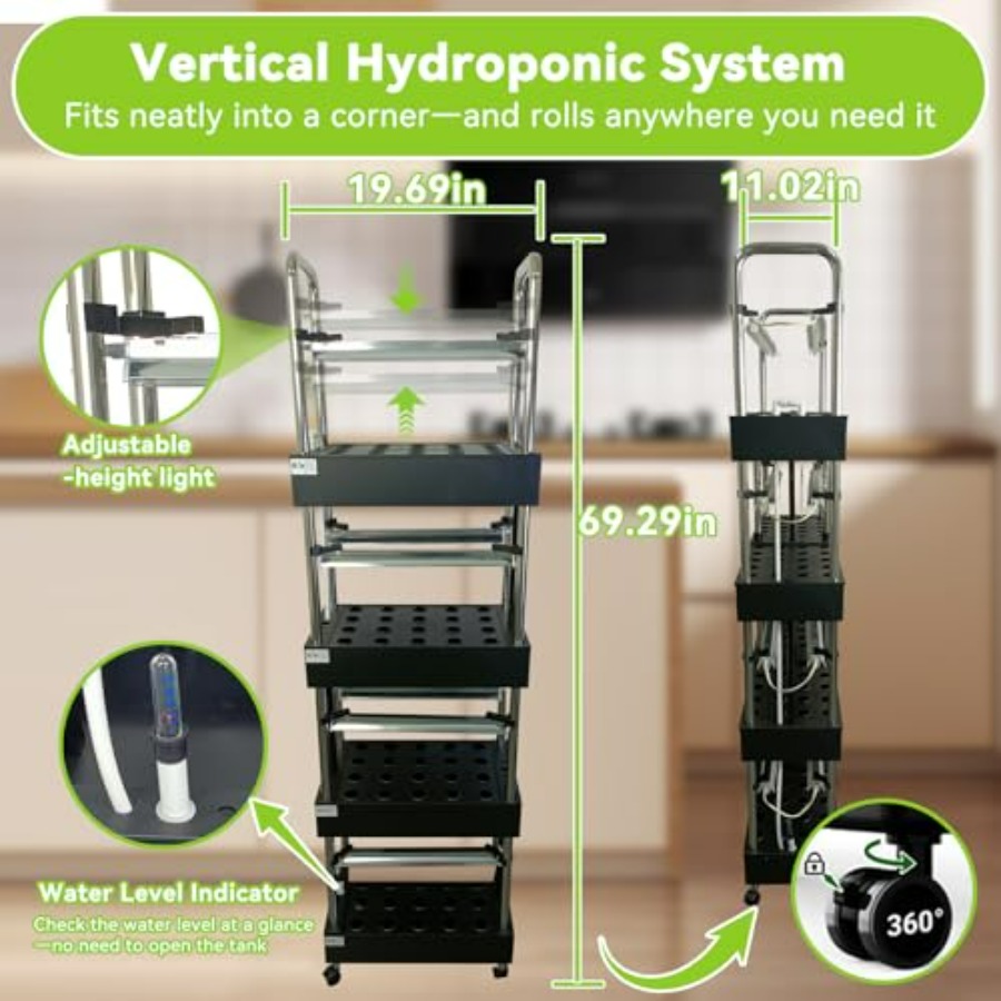 Indoor hydroponics growing sys - Smart Garden Water のレビューと価格