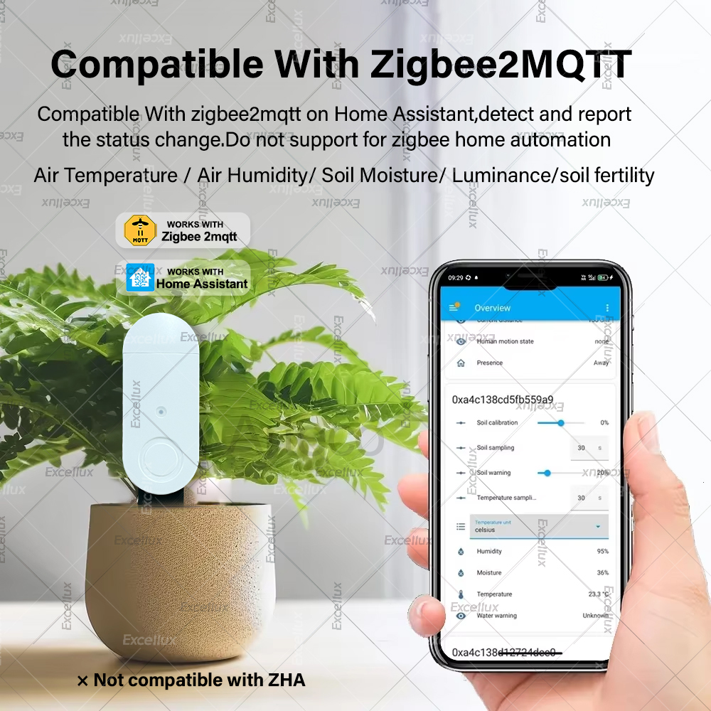 5 In 1 Zigbee Soil Moisture Te - Smart Soil Sensor のレビューと価格