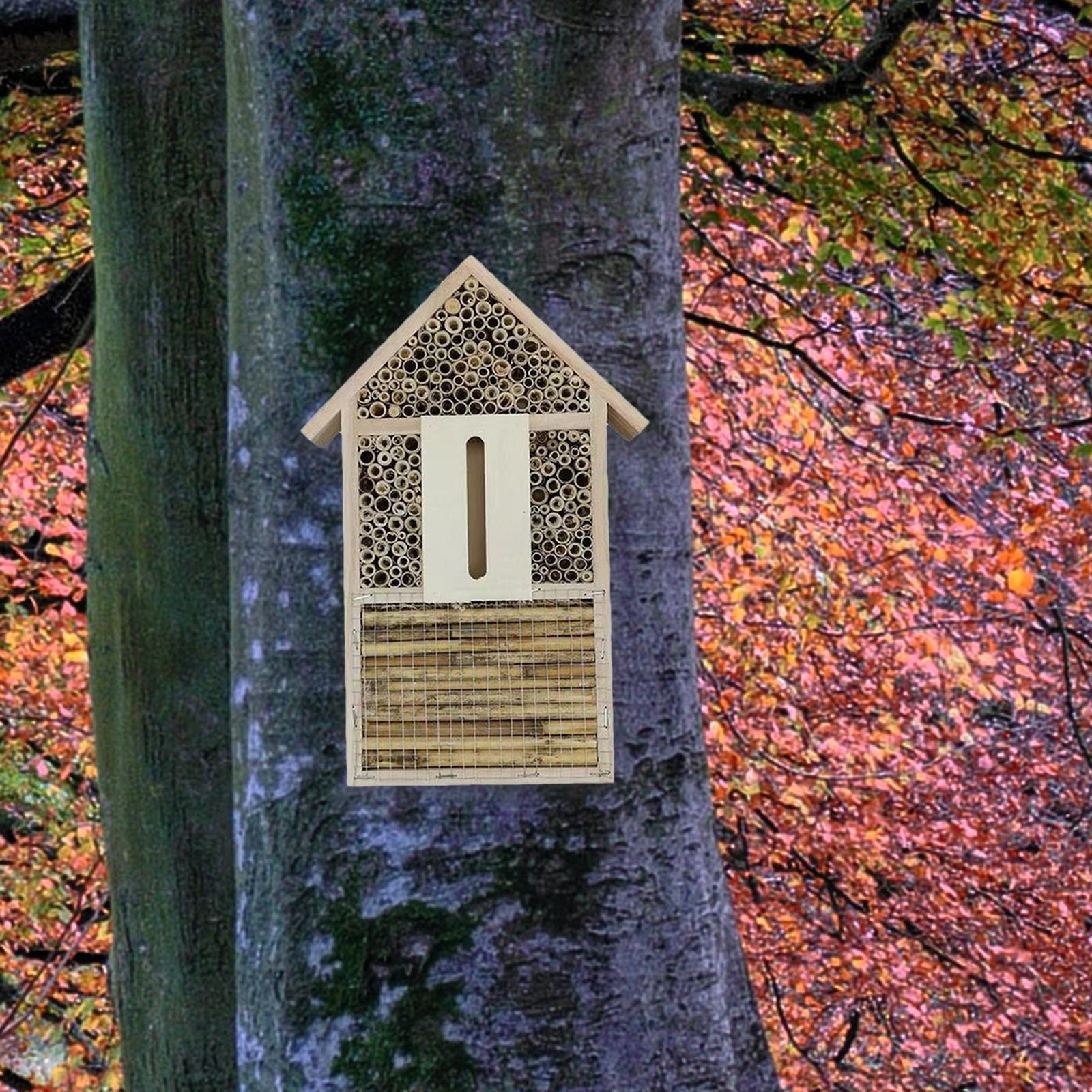 Bee House Ladybug Habitat Bee  - Insect Hotel Wood のレビューと価格