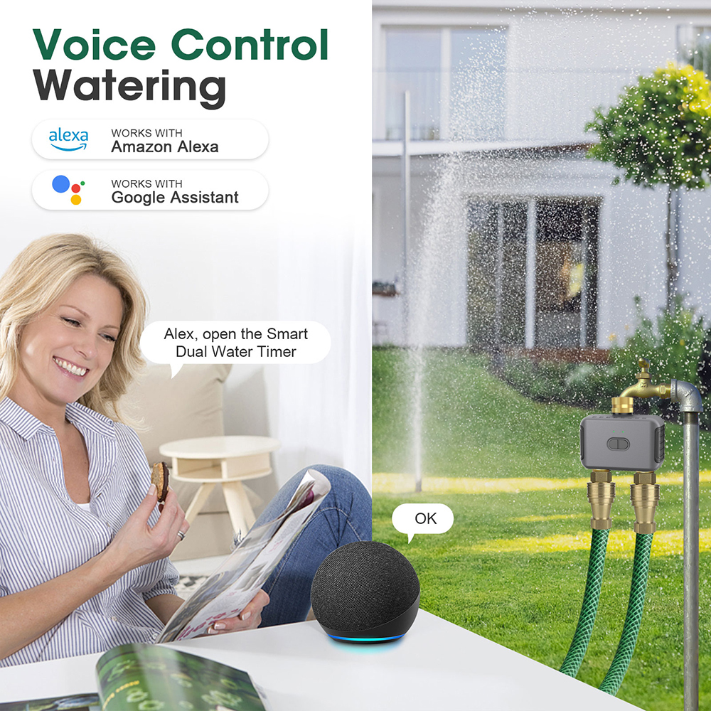 Tuya 2 Zone Watering Timer Gar - Smart Garden Watering のレビューと価格