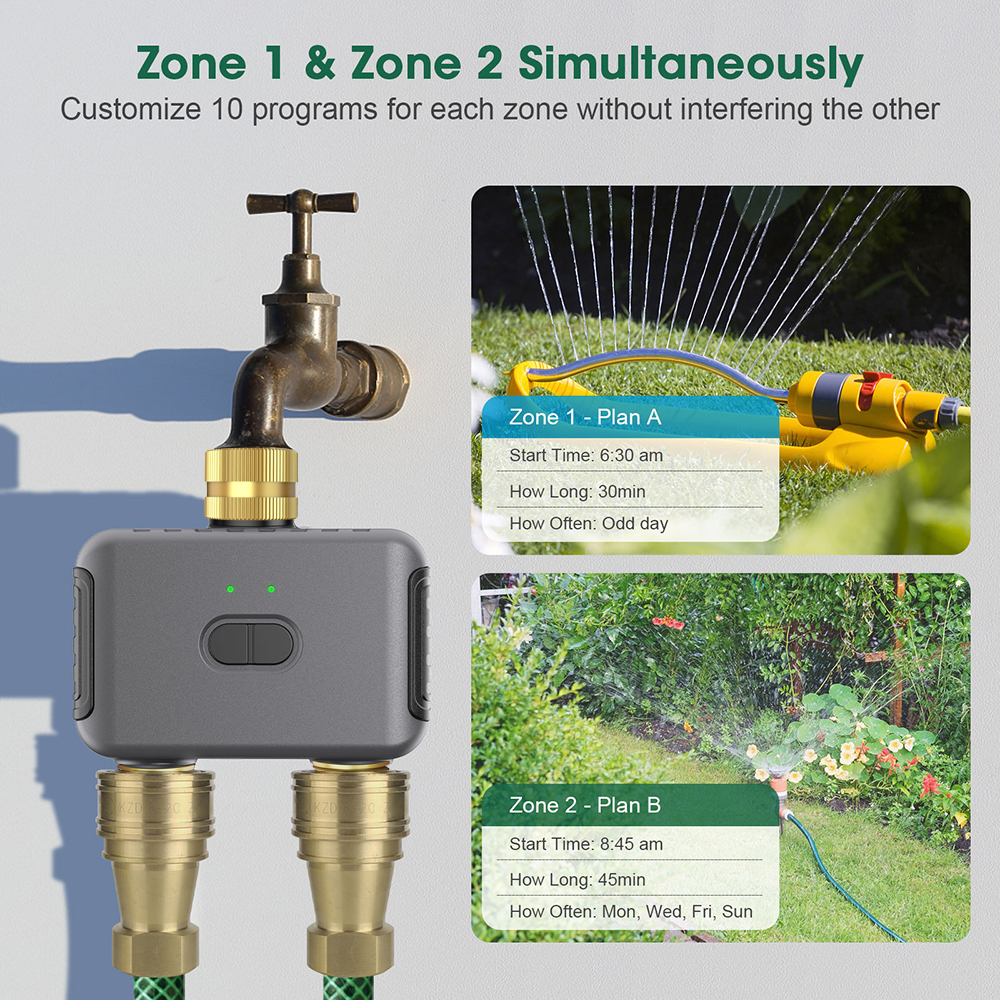 Tuya 2 Zone Watering Timer Gar - Smart Garden Watering のレビューと価格